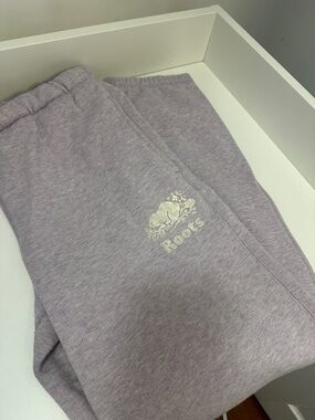 Roots Kids Lilac Sweatpants with Logo